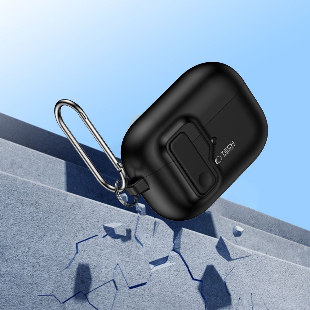 Dėklas Tech-Protect Slim Hook Apple AirPods Pro 1 / 2, juodas - Image 5