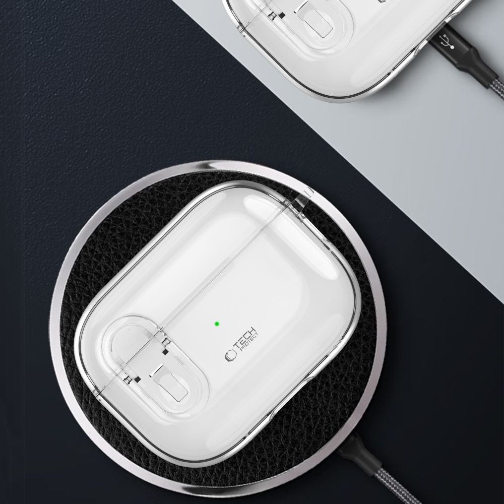 Dėklas Tech-Protect Slim Hook Apple AirPods Pro 1 / 2, skaidrus - Image 7