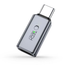 Garso adapteris Tech-Protect UltraBoost USB-C į Lightning, pilkas