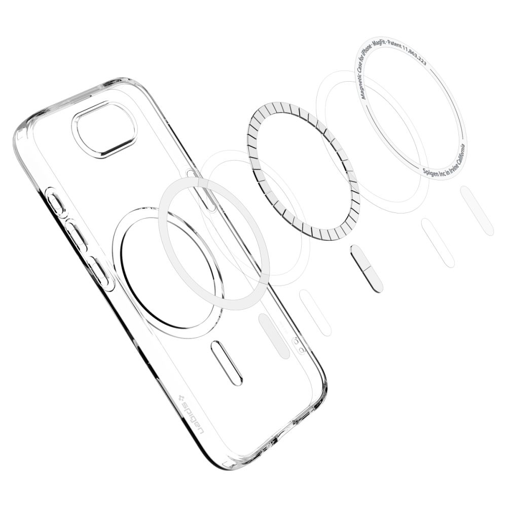 Dėklas Spigen Liquid Crystal Mag iPhone 16e / 17e, skaidrus - Image 6
