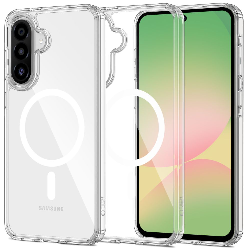 Dėklas Tech-Protect Flexair Hybrid MagSafe Samsung Galaxy A56 5G, skaidrus