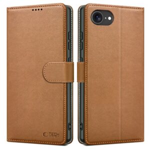 Dėklas Tech-Protect Wallet iPhone 16E / 17E, rudas