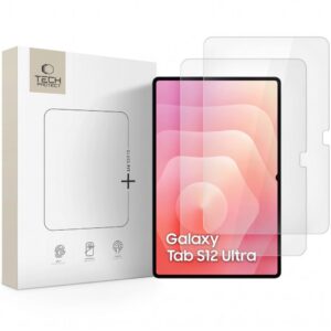 Apsauginis stiklas Tech-Protect Glass Fit+ Galaxy Tab S9 Ultra / S10 Ultra / S11 Ultra / S12 Ultra 14.6, 2 vnt., skaidrus