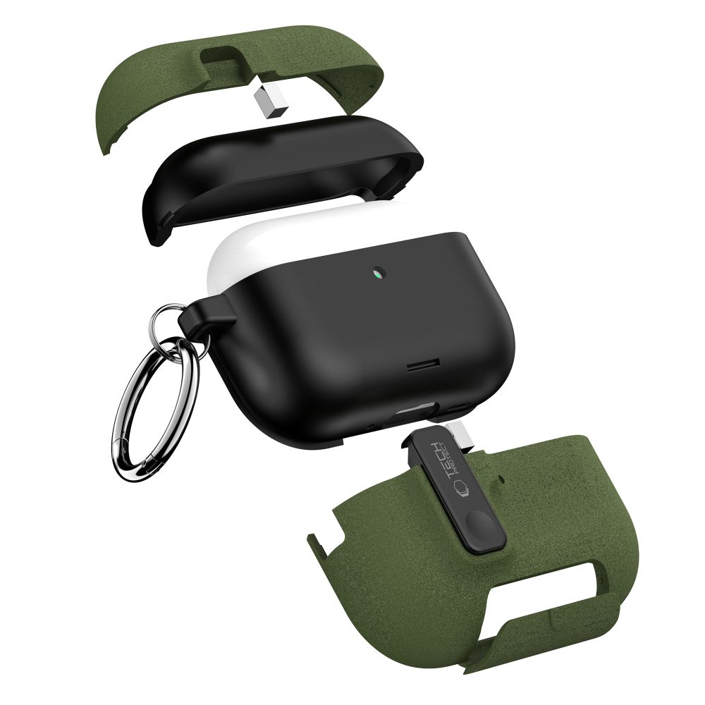 Dėklas Tech-Protect Slim Hook Apple AirPods Pro 3, alyvuogių žalias - Image 7
