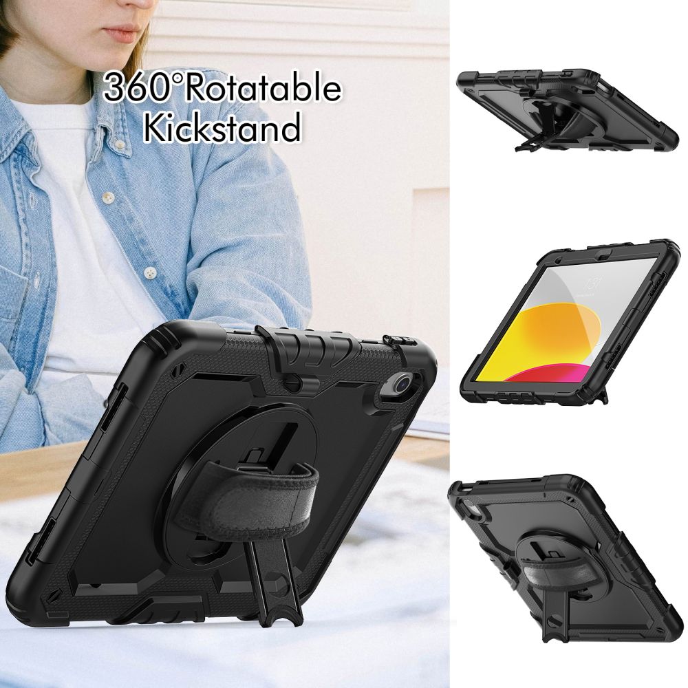 Dėklas Tech-Protect Solid 2-Set iPad 10.9 col. 10 (2022) / 11 col. 11 (2025) Juodas - Image 8