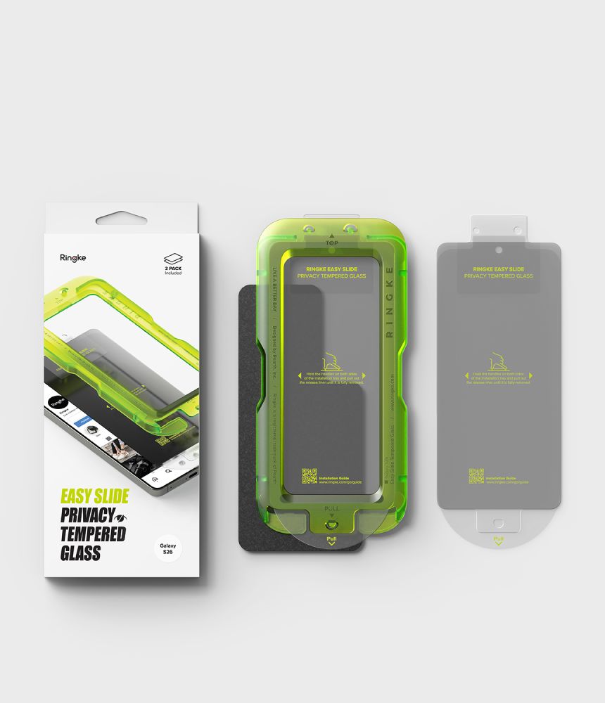 Privatumo apsauginis stiklas Ringke Easy Slide Galaxy S26, 2 vnt. - Image 7