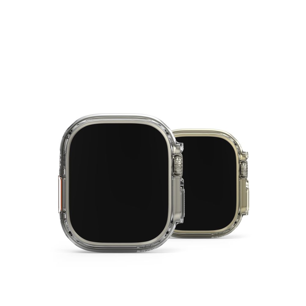 Dėklas Ringke Slim Apple Watch Ultra 1 / 2 / 3 (49 mm), skaidrus ir matinis juodas (2 vnt.) - Image 7