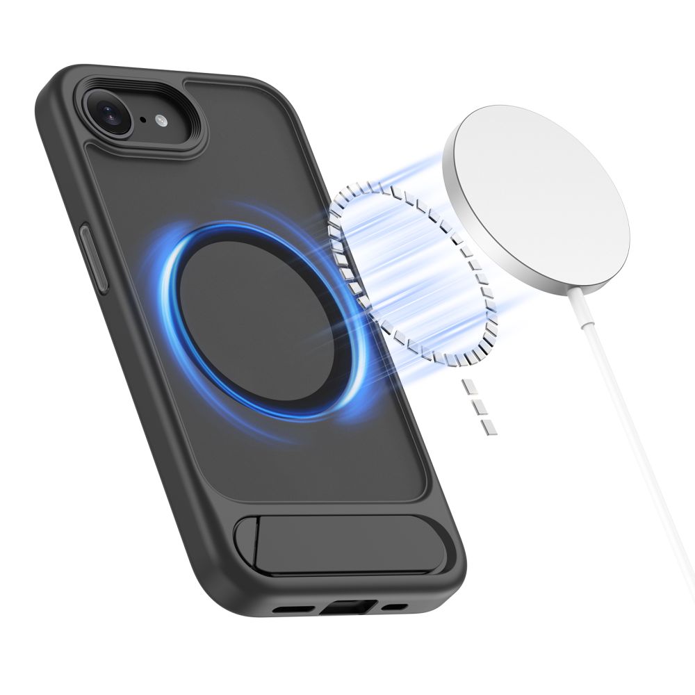 Dėklas Tech-Protect MagRack MagSafe iPhone 16e / 17e, matinis juodas - Image 3