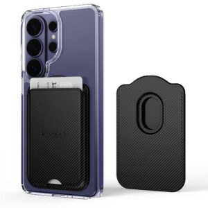 Piniginė Tech-Protect CH02 MagWallet, karbono spalvos
