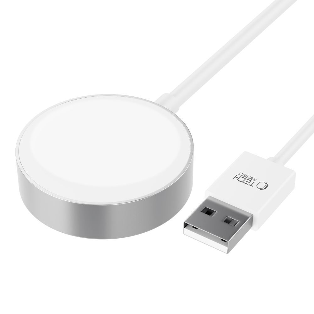 Belaidis įkroviklis Tech-Protect UltraBoost Apple Watch, USB-A, 120 cm, baltas - Image 2
