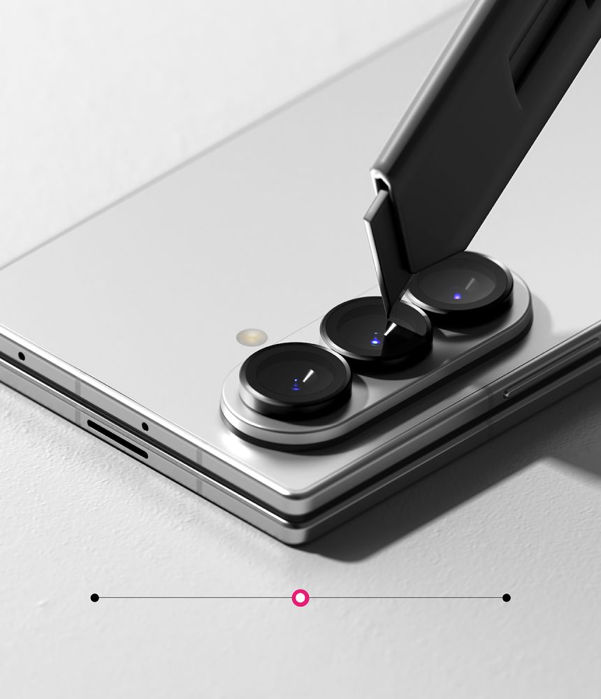 Kameros apsauginis stiklas Ringke Camera Frame Protector, Galaxy Z Fold 7 / 8 Ultra, 2 vnt., juodas - Image 7