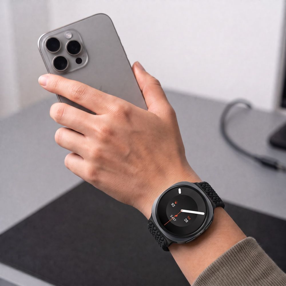 Dirželis Tech-Protect NylonMag Samsung Galaxy Watch 8 / 9 / Classic (40 / 44 / 46 mm), juodas - Image 6