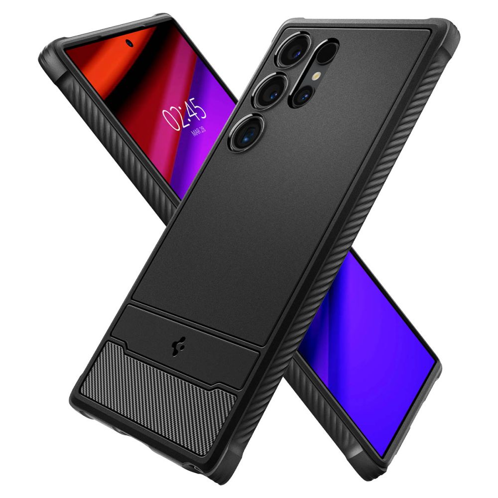 Dėklas Spigen Rugged Armor Galaxy S24 Ultra, matinis juodas - Image 6