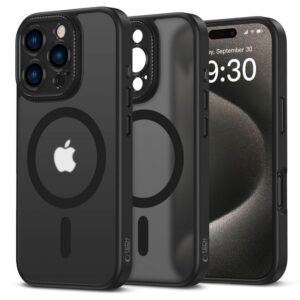 Dėklas Tech-Protect MagCam MagSafe iPhone 16 Pro Max, matinis juodas