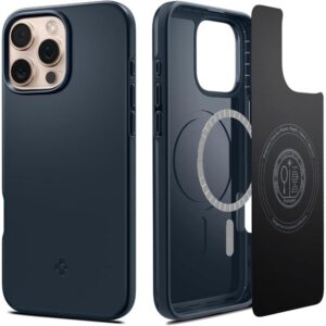 Dėklas Spigen Thin Fit Mag MagSafe iPhone 16 Pro, pilkas