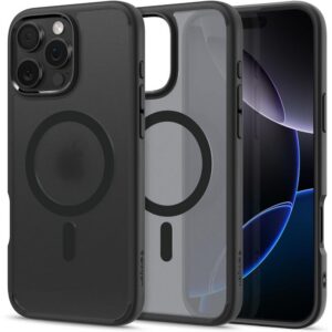 Dėklas Spigen Ultra Hybrid Mag MagSafe iPhone 16 Pro, matinis juodas