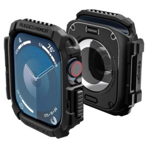 Dėklas Spigen Rugged Armor Apple Watch 10 / 11 (46 mm), matinis juodas