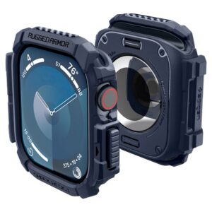 Dėklas Spigen Rugged Armor Apple Watch 10 / 11 (46 mm), tamsiai mėlynas