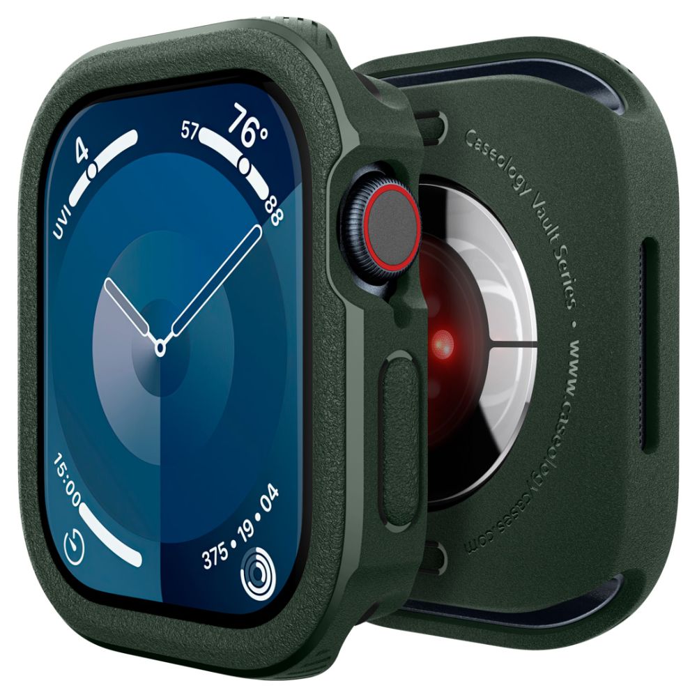 Dėklas Caseology Vault Apple Watch 10 / 11 (46 mm), tamsiai žalias
