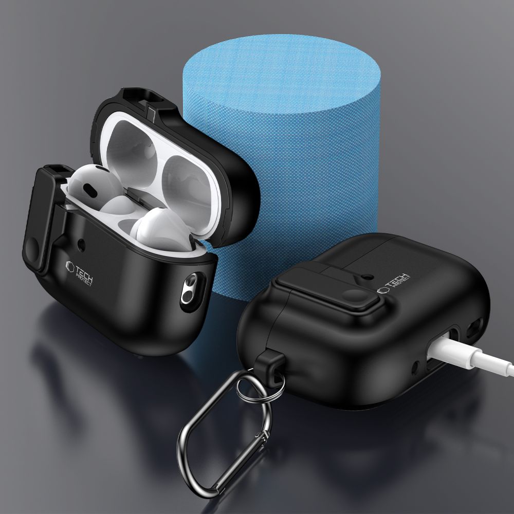 Dėklas Tech-Protect Slim Hook Apple AirPods Pro 1 / 2, juodas - Image 6