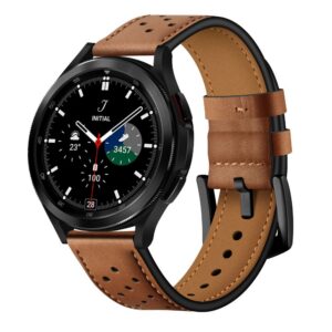 Dirželis Tech-Protect Leather Samsung Galaxy Watch 4 / 5 / 5 Pro / 6 / 7 / FE Brown