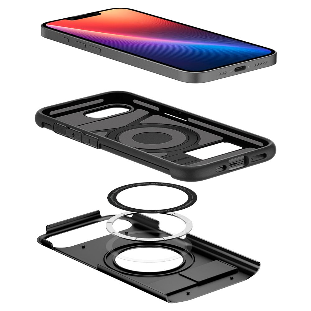 Dėklas Spigen Slim Armor Mag MagSafe iPhone 16e / 17e, juodas - Image 8