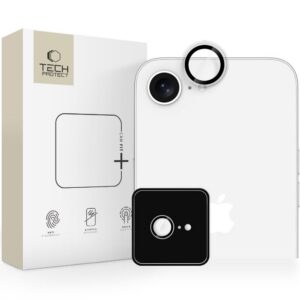 Kameros apsauginis stiklas Tech-Protect Camring Fit+ iPhone 16e / 17e, skaidrus