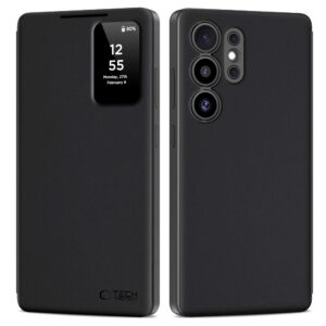 Dėklas Tech-Protect Smart Wallet Galaxy S25 Ultra, matinis juodas