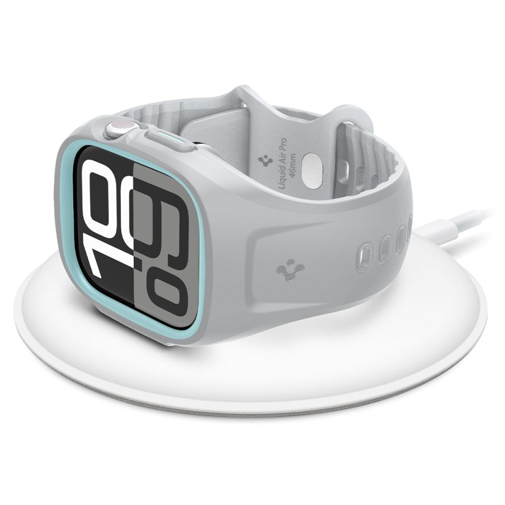 Dėklas su dirželiu Spigen Liquid Air Pro Apple Watch 10/11 (46 mm), pilkas - Image 7