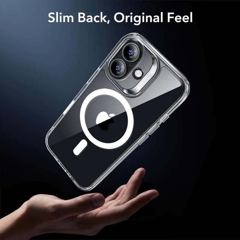 Dėklas ESR Classic Hybrid MagSafe su apsauginiu stiklu iPhone 17, skaidrus - Image 8