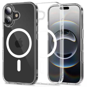 Dėklas Tech-Protect Flexair Hybrid MagSafe iPhone 17, skaidrus