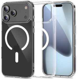 Dėklas Tech-Protect FlexAir Hybrid MagSafe iPhone 17 Pro Max, skaidrus