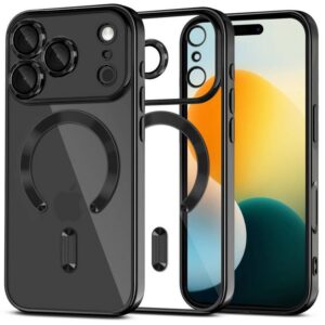 Dėklas Tech-Protect MagFlex iPhone 17 Pro Max, blizgus juodas