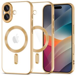 Dėklas Tech-Protect MagFlex iPhone 17, blizgus auksinis