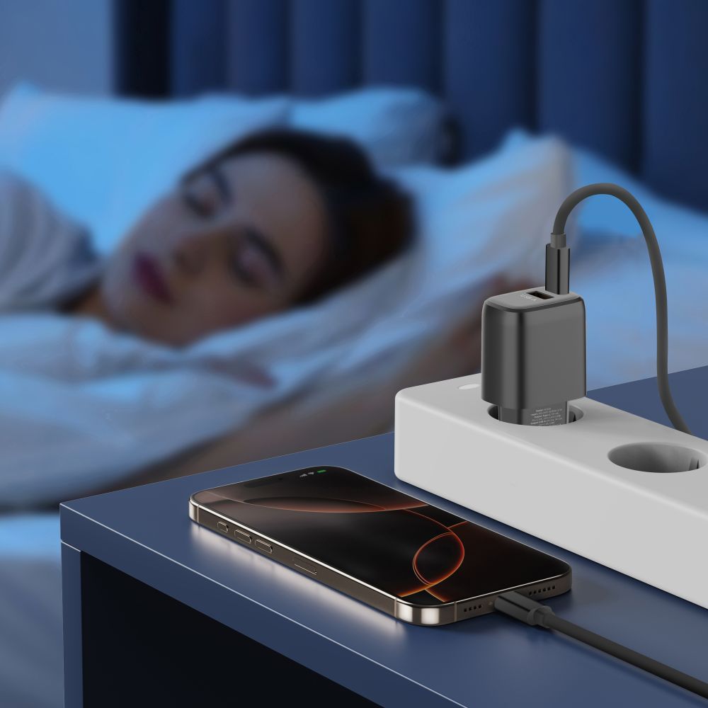 Tinklo įkroviklis Tech-Protect NCA30 2 prievadų PD 30W / QC3.0, juodas - Image 7