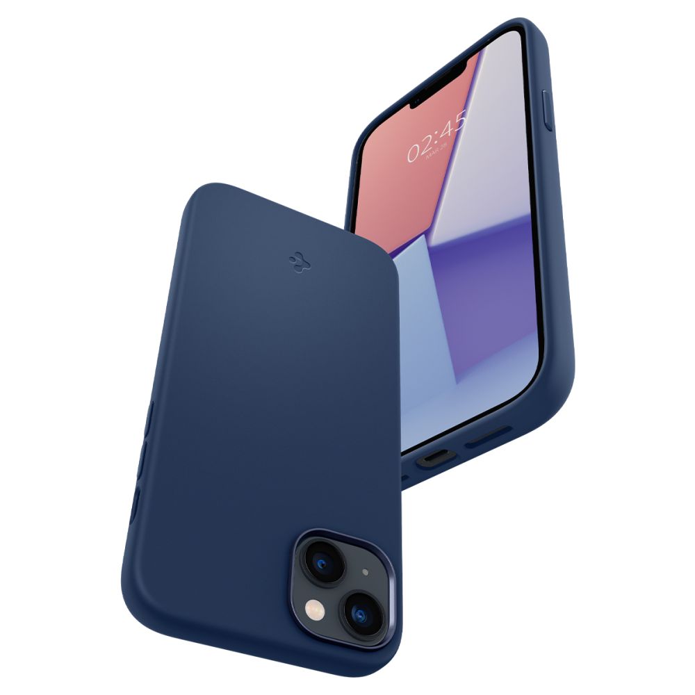 Dėklas Spigen Silicone Fit Mag MagSafe iPhone 14 Plus / 15 Plus, tamsiai mėlynas - Image 7