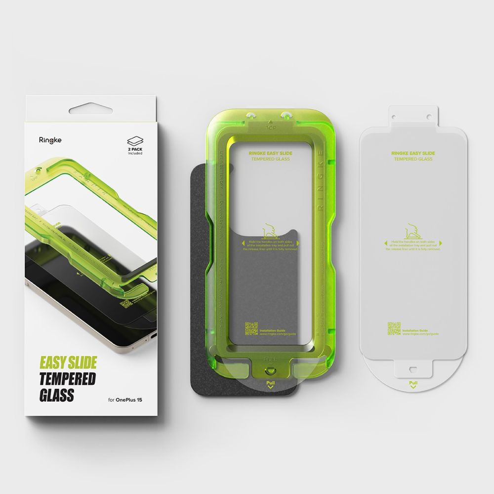 Apsauginis stiklas Ringke Easy Slide OnePlus 15, 2 vnt., skaidrus - Image 8