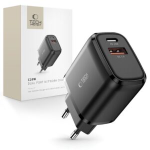 Įkroviklis Tech-Protect C20W PD 20W / QC3.0 Juodas