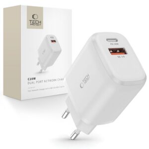 Įkroviklis Tech-Protect C20W PD 20W / QC3.0 Baltas