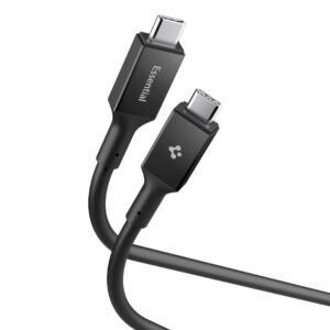 Kabelis Spigen Essential EB24012CC Type-C 240W 120cm, juodas