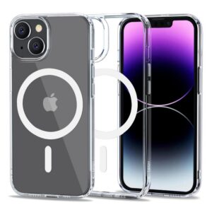 Dėklas Tech-Protect Flexair Hybrid MagSafe iPhone 14, skaidrus