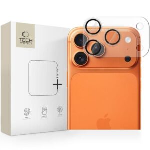 Kameros apsauginis stiklas Tech-Protect Camfull Fit+ iPhone 17 Pro Max, matinis skaidrus