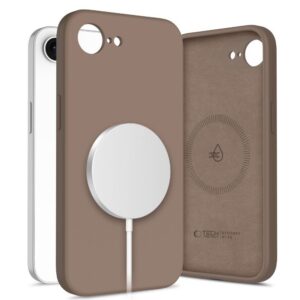 Dėklas Tech-Protect Silicone MagSafe iPhone 16e / 17e, šokoladinis rudas