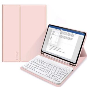 Dėklas Tech-Protect SC Pen + Klaviatūra iPad 10.9 col. (2022) / 11 col. (2025) rožinis