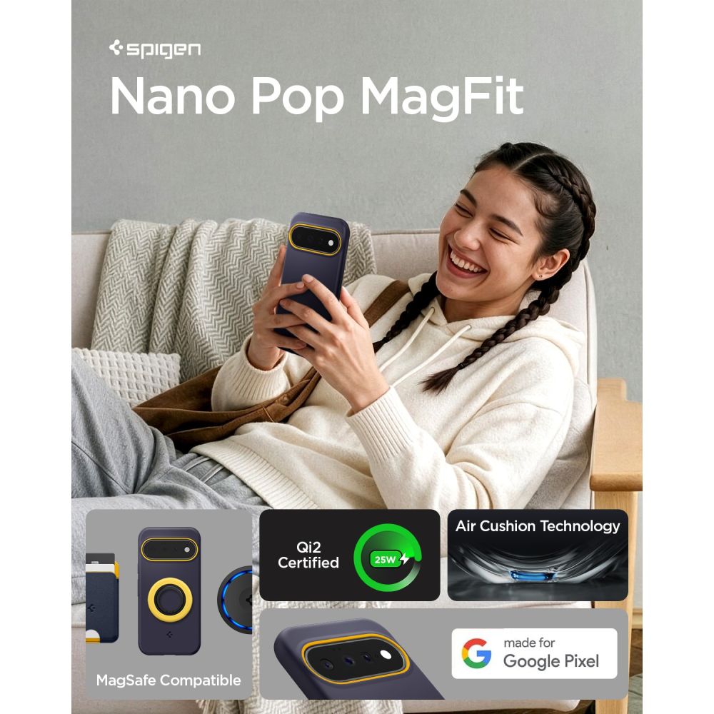 Dėklas Spigen Nano Pop Mag MagSafe Google Pixel 11, tamsiai mėlynas - Image 8