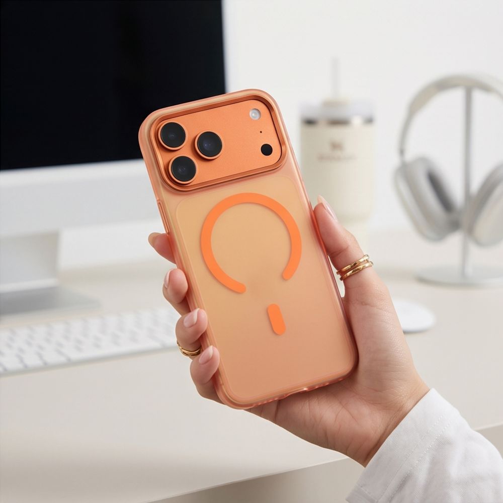 Dėklas Tech-Protect MagZero MagSafe iPhone 17 Pro Max / 18 Pro Max, matinis kosminis oranžinis - Image 7