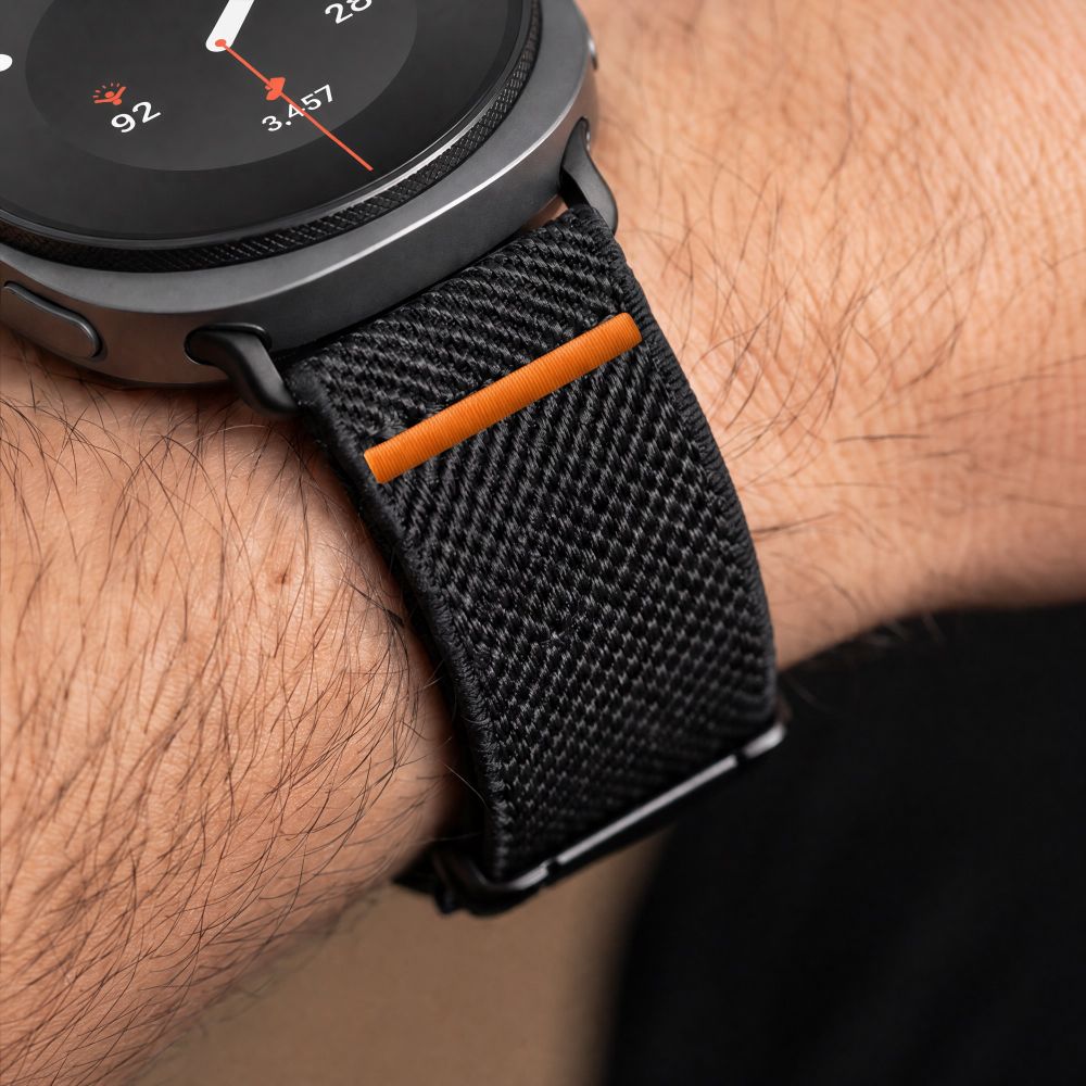 Dirželis Tech-Protect Nylon Clasp Samsung Galaxy Watch 8 / 9 / Classic (40 / 44 / 46 mm), juodas - Image 7
