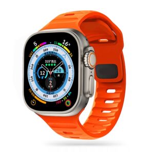 Dirželis Tech-Protect Iconband Line Apple Watch 8 / 9 / 10 / 11 / SE / Ultra (44 / 45 / 46 / 49 mm) Oranžinis