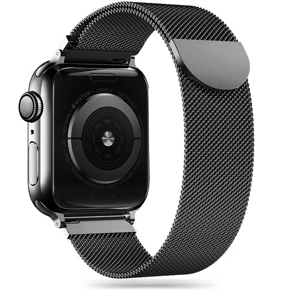 Dirzelis Tech-Protect Milaneseband Apple Watch 8 / 9 / 10 / 11 / SE / Ultra (44 / 45 / 46 / 49 mm), juodas
