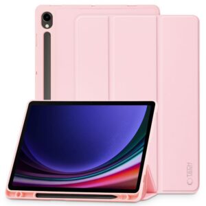 Dėklas Tech-Protect SmartCase Pen Galaxy Tab S9 11.0 / S9 FE / S10 FE / S10 Lite 10.9, rožinis